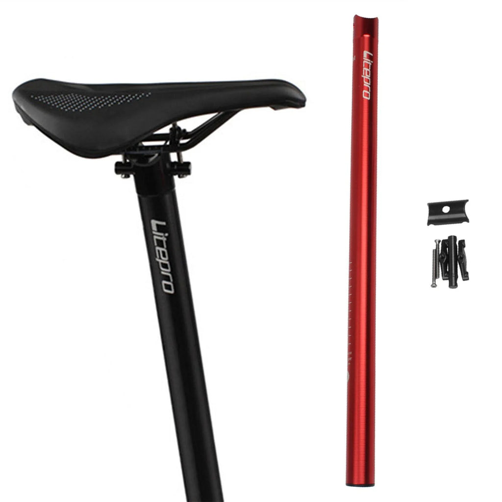 Red Cycling Folding Bike Seatpost 31.8x600mm G476