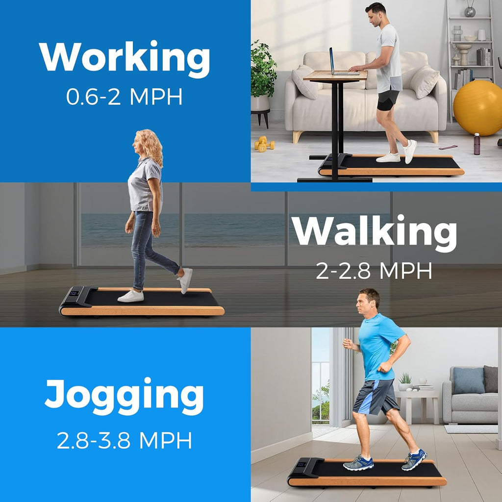Walking Pad Treadmill with Remote Control and LED Display Q670