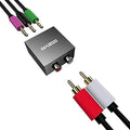 5.1 Audio Console Adapter Stereo RCA to 3 x 1/8 (3.5mm) Jack Bidirectional Conversion Pack of 2 G649374
