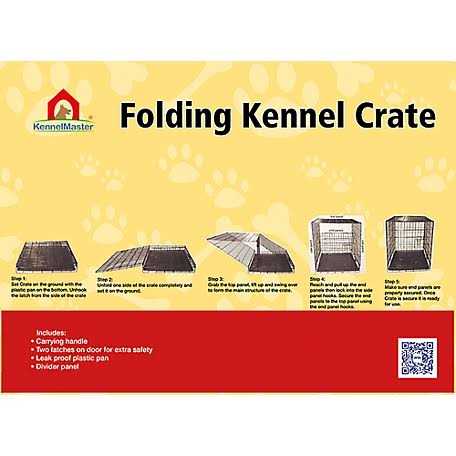 Folding Wire Dog Crate Y6974