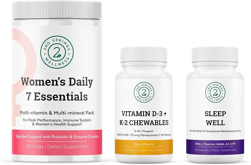 Vitamin D3 + K2 Chewables & Sleep Well Bundle J96260