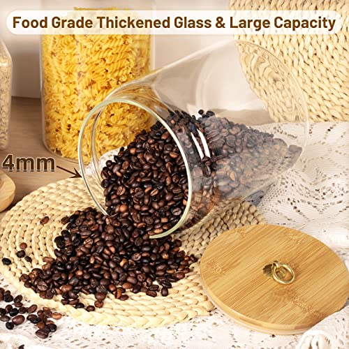 1 Gallon Glass Food Storage Jars with Bamboo Lids A595