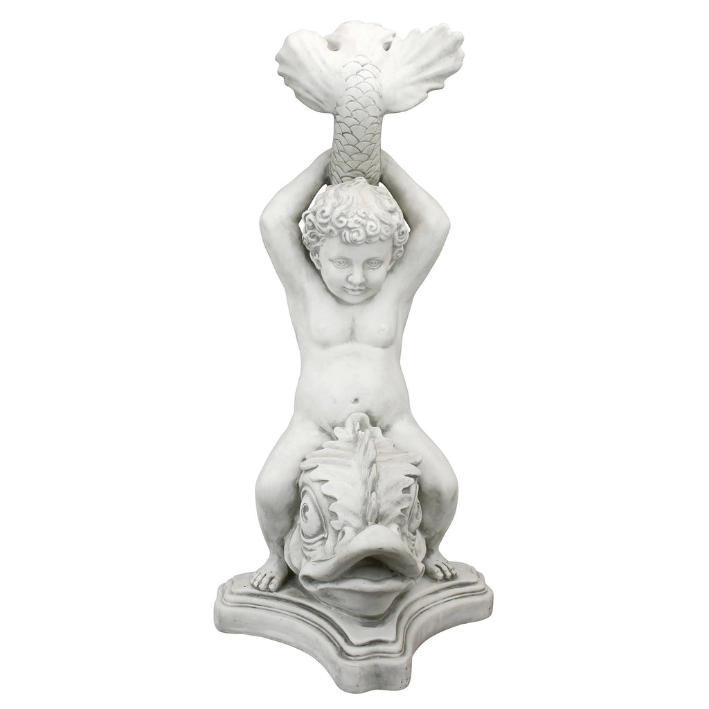 Boy on Dolphin Classical Garden Statue I2620