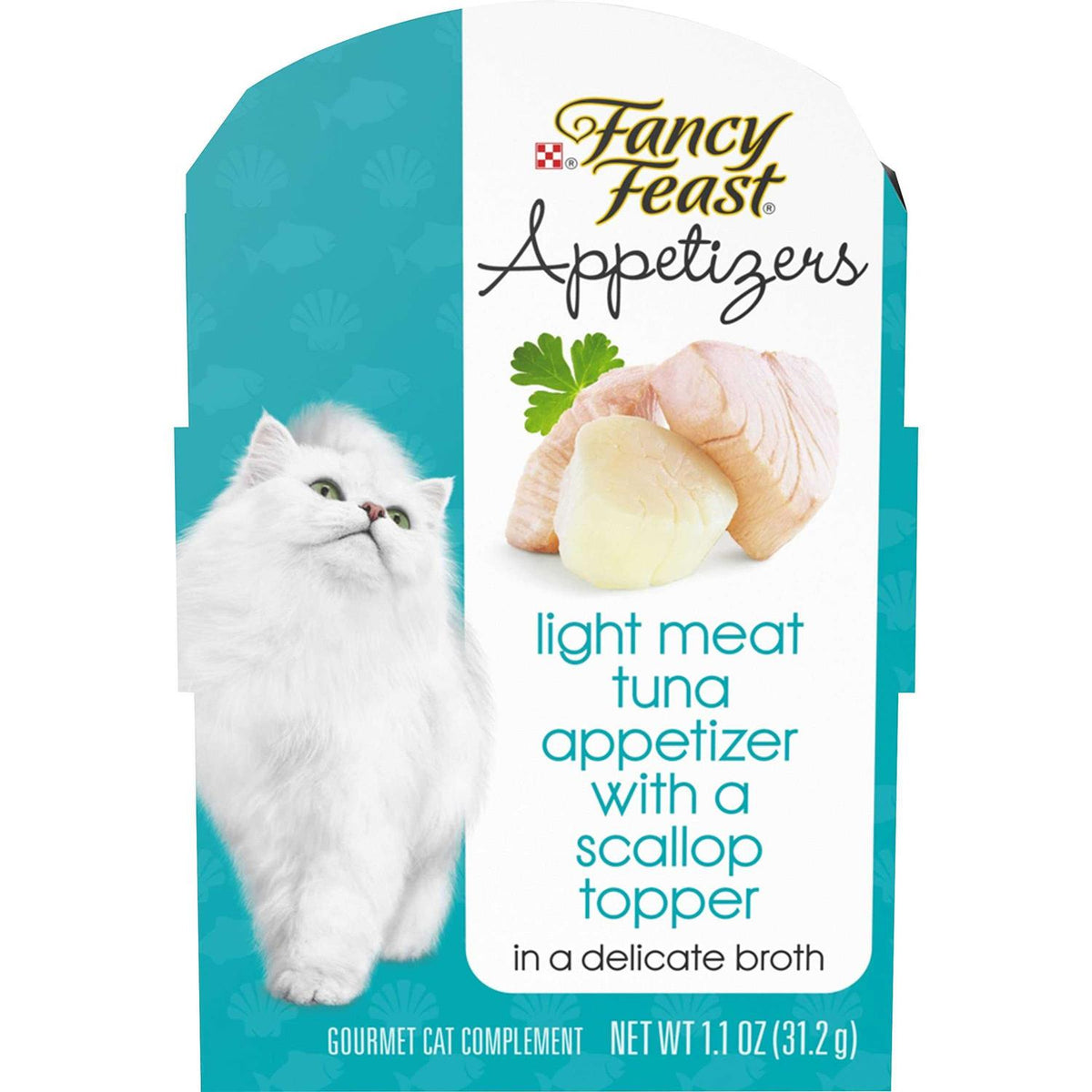 Wet Cat Food Complement Light Meat Tuna With a Scallop Topper X146514