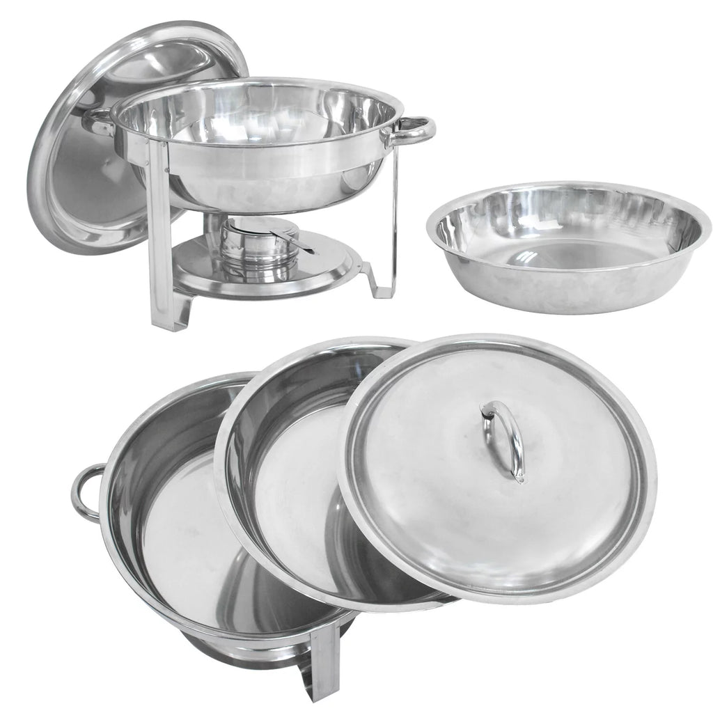 5 Pack Stainless Steel Chafing Dish Set B132