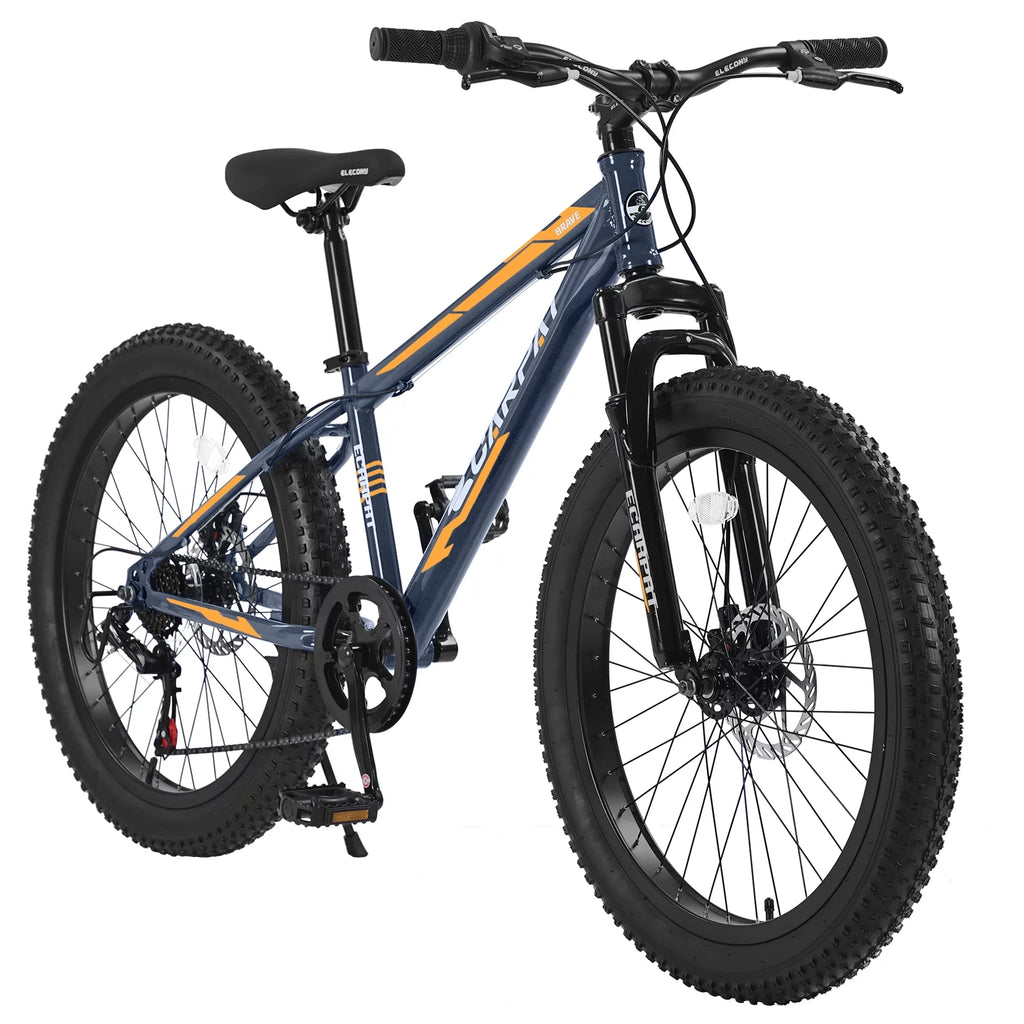 24 Inch Fat Tire Bike 7 Speeds Mountain Bike U436760