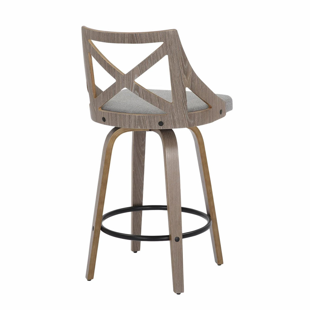 Swivel Polyester Counter Stool - Set of 2 S643910