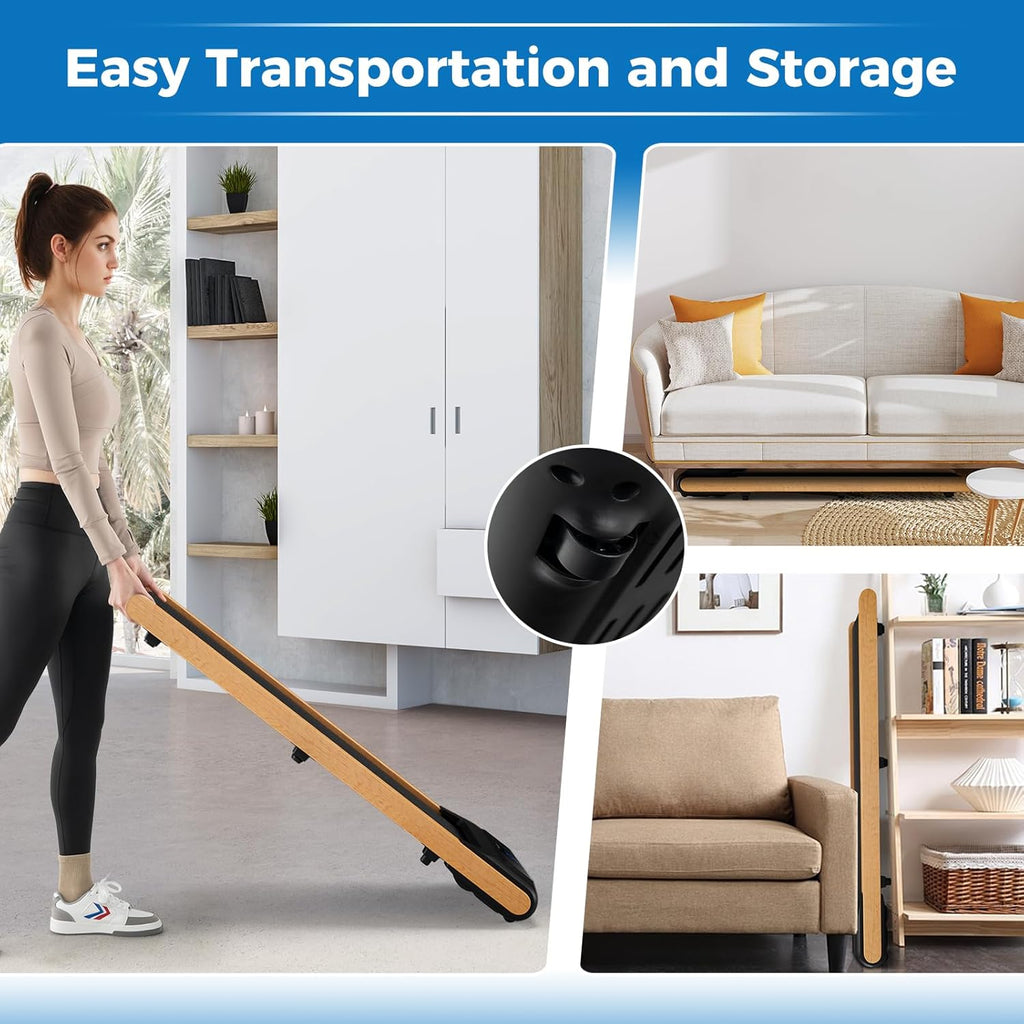 Walking Pad Treadmill with Remote Control and LED Display Q670