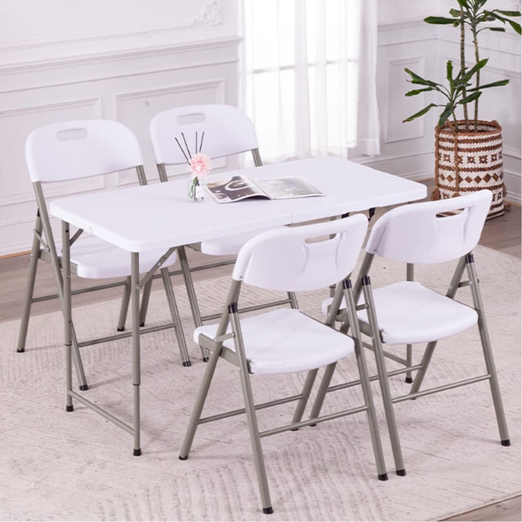 4 ft Adjustable Folding Plastic Table M869541