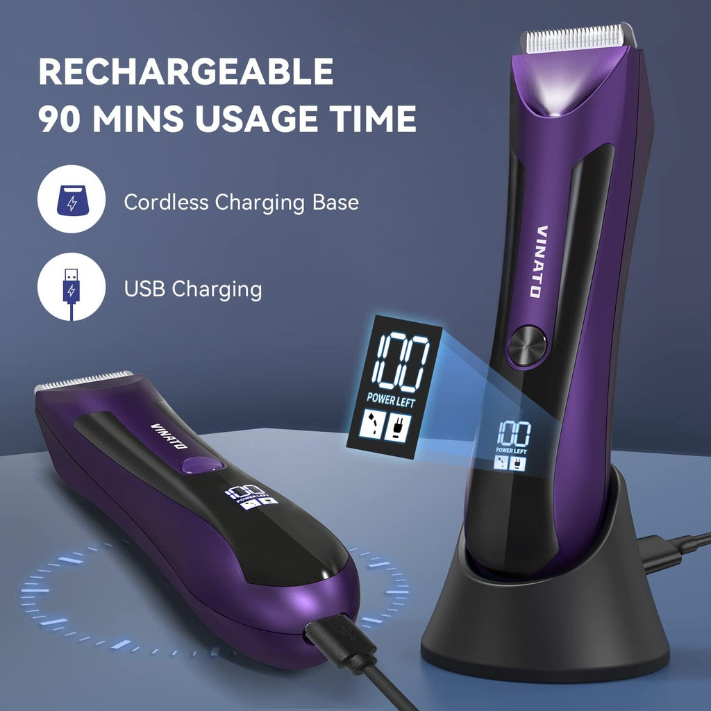 Waterproof Electric Body Hair Trimmer with Ceramic Blade X7107