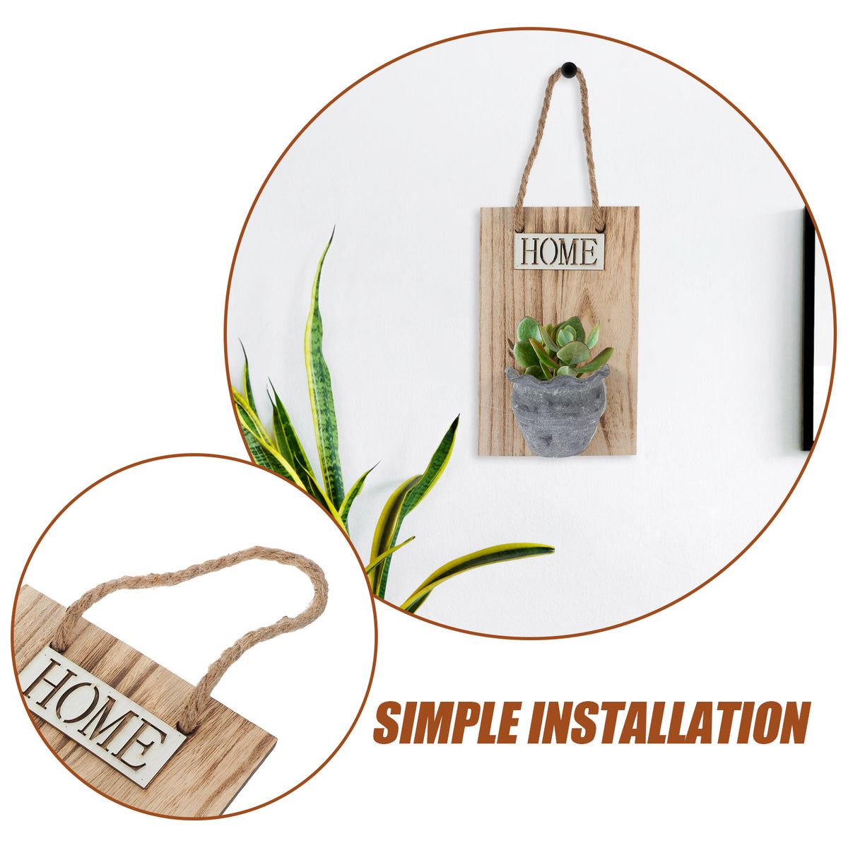 Three-dimensional Flower Pot Wall Hanging Planter Bar D34555