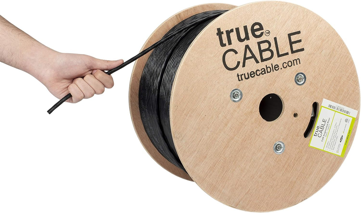 White 1000ft Cat6A Riser UTP Bulk Ethernet Cable X775476