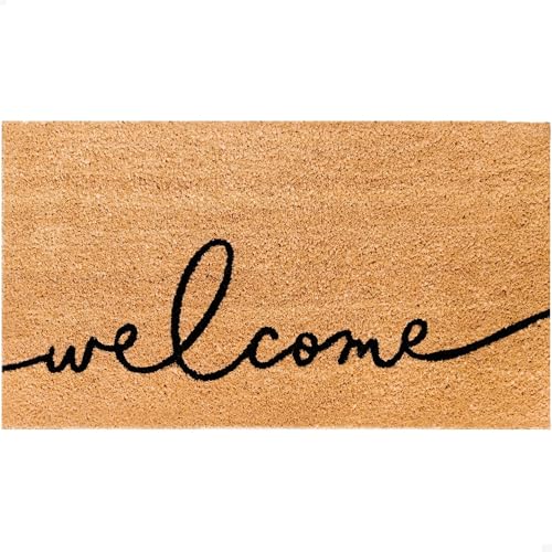 Coir Doormat with Non-Slip Backing 17" x 30" A376