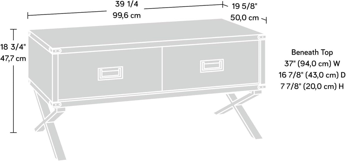 Lift-top Coffee Table, Pearl Oak Finish O4100