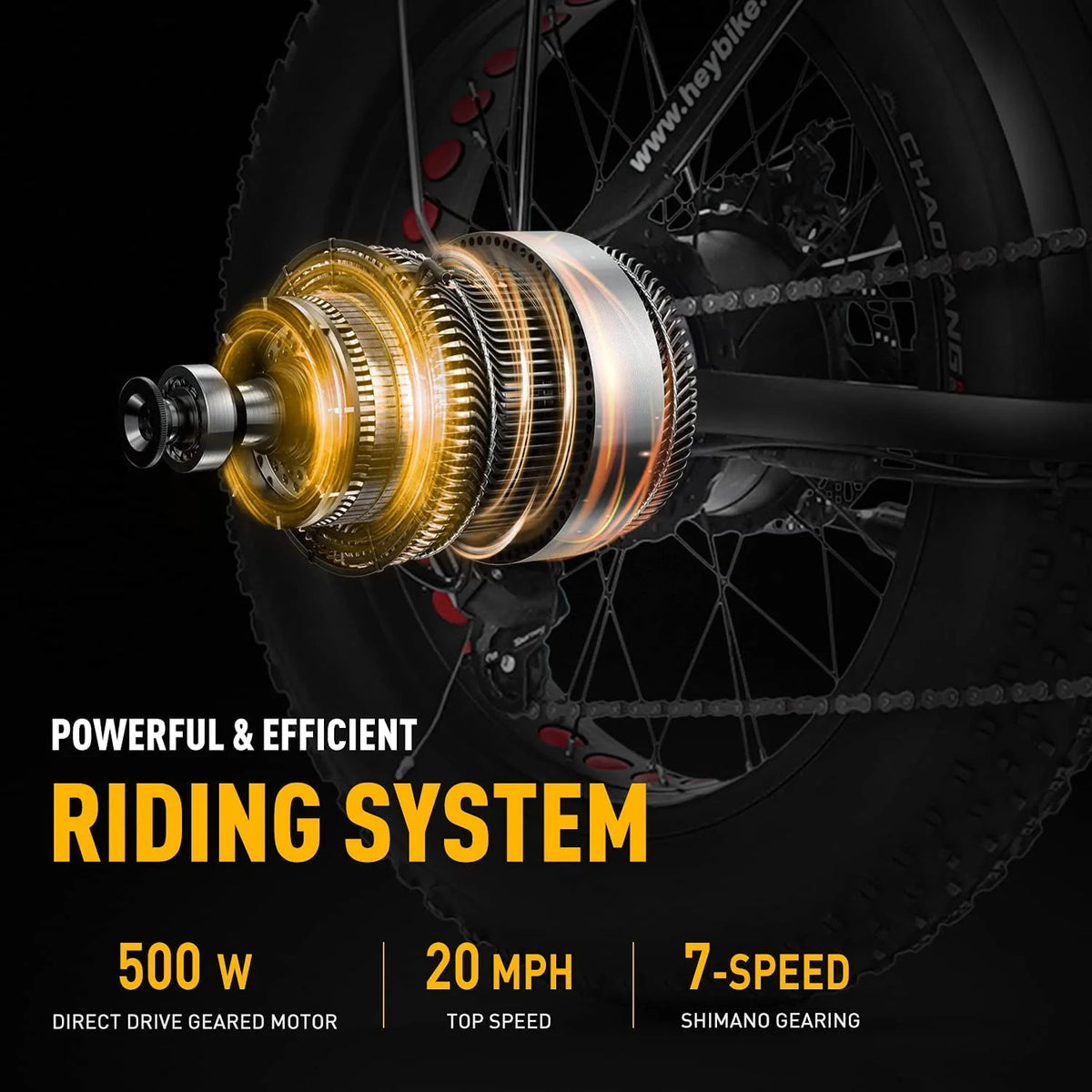 Foldable 20 x 4.0 Fat Tire Electric Bike with 500W Motor W795919