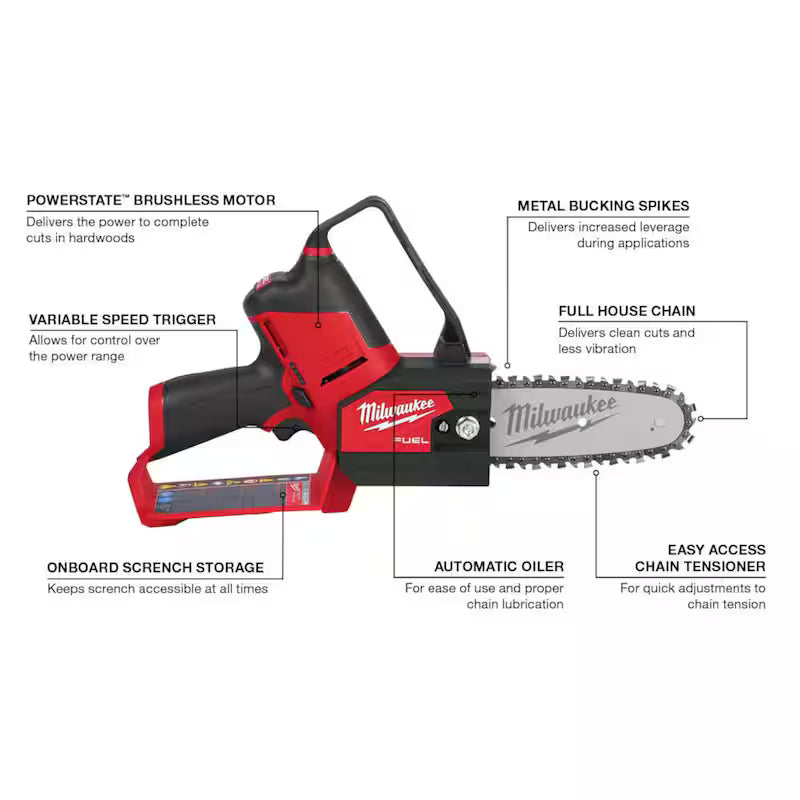 12V Lithium-Ion Brushless Cordless Pruning Saw with Pruner Shears Kit Q382