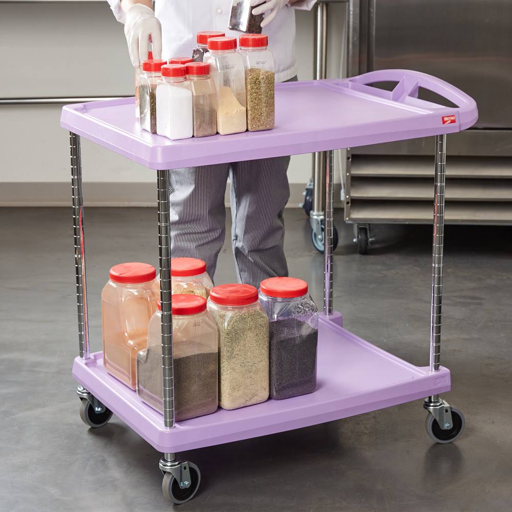 Purple 2-Shelf Utility Cart Q5183