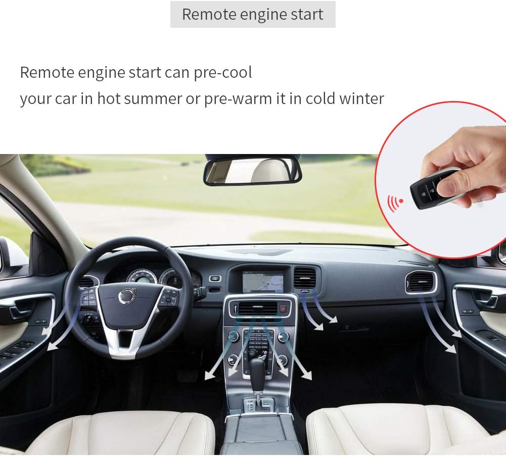 PKE Car Alarm System Keyless Entry Auto Start Push Start Button A22751