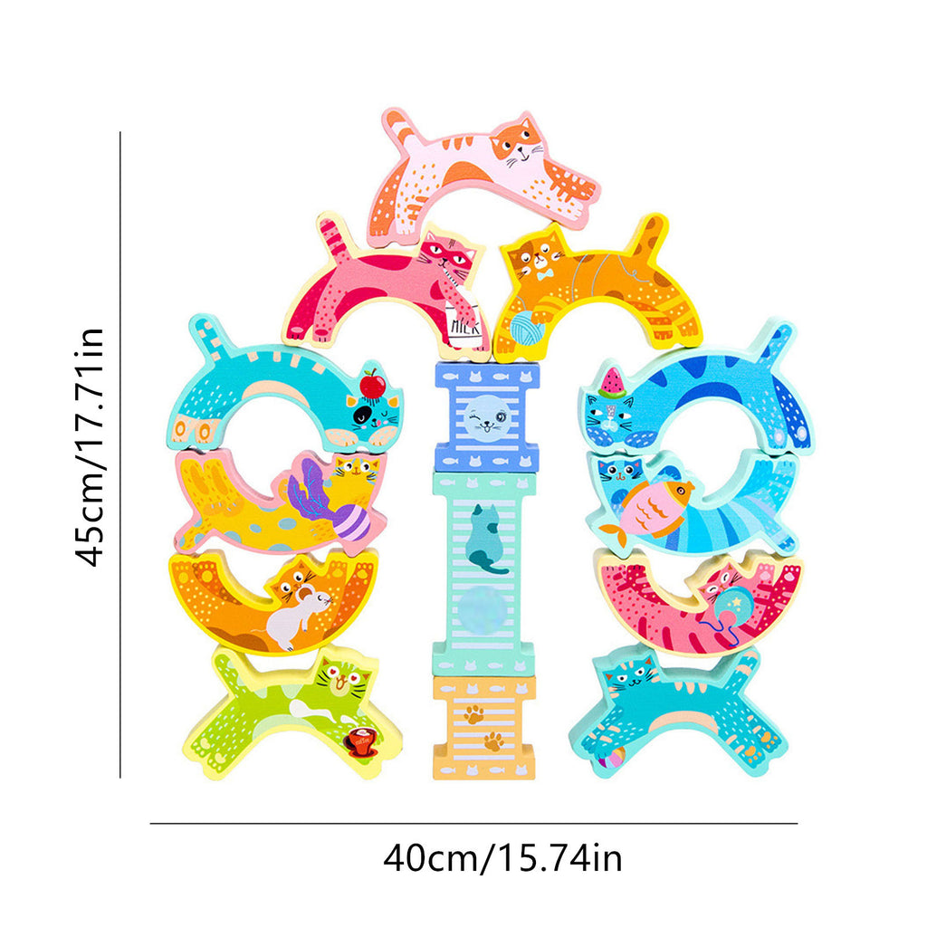Wooden Stacking Building Blocks Toy J941
