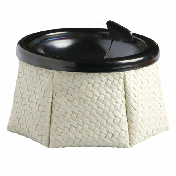 Ashtray Rattan White B9913