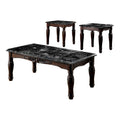 Espresso Wood 3-Piece Coffee Table Set R60067