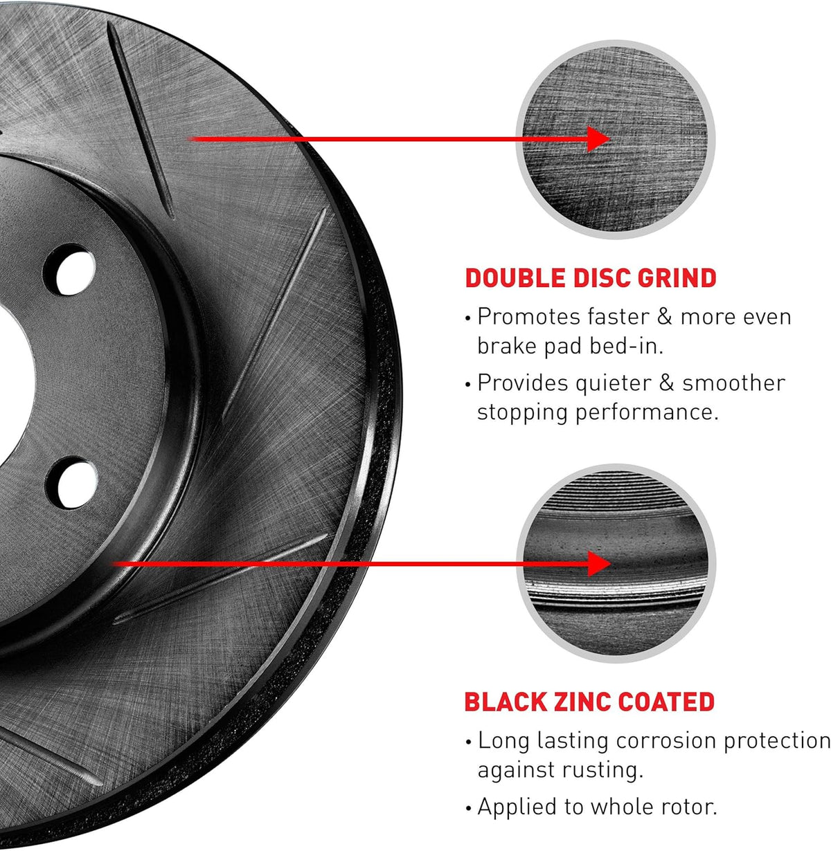 Front Brake Pads and Rotors Kit, Semi Metallic P2375