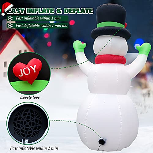 7FT Christmas Inflatable Snowman with LED Light P577