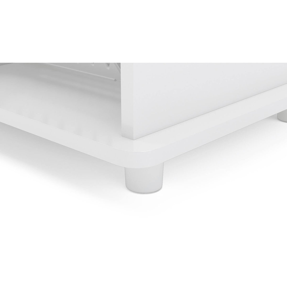 White Compact Kitchen Storage Cabinet D464003