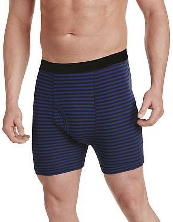 Navy Stripe Big and Tall Boxer Briefs, Pack of 3 P29294