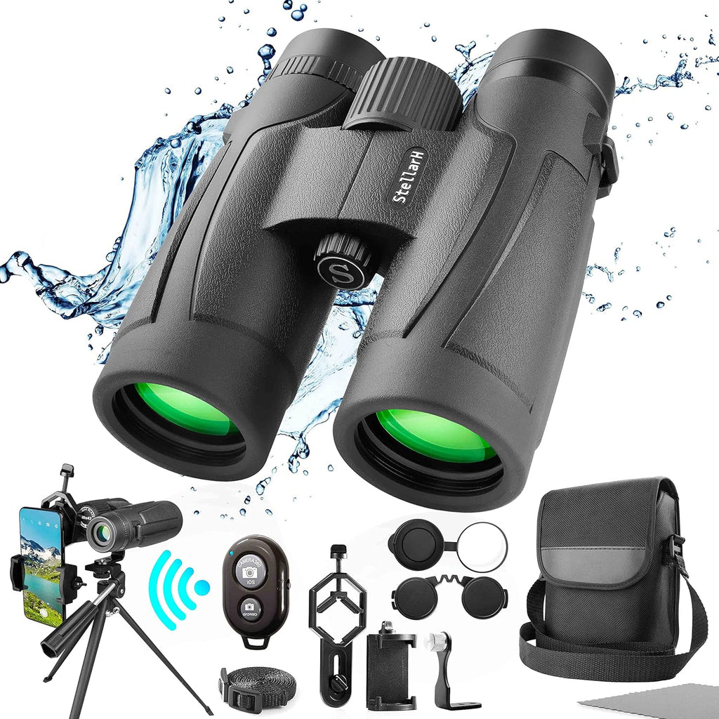 10x42 Waterproof Binoculars with Tripod and Smartphone Adapter L601265