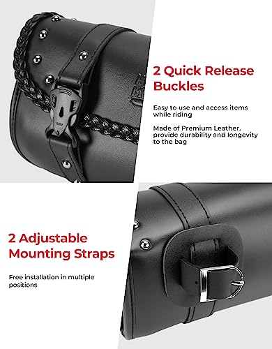 PU Leather Universal Motorcycle Fork Bag Z54134