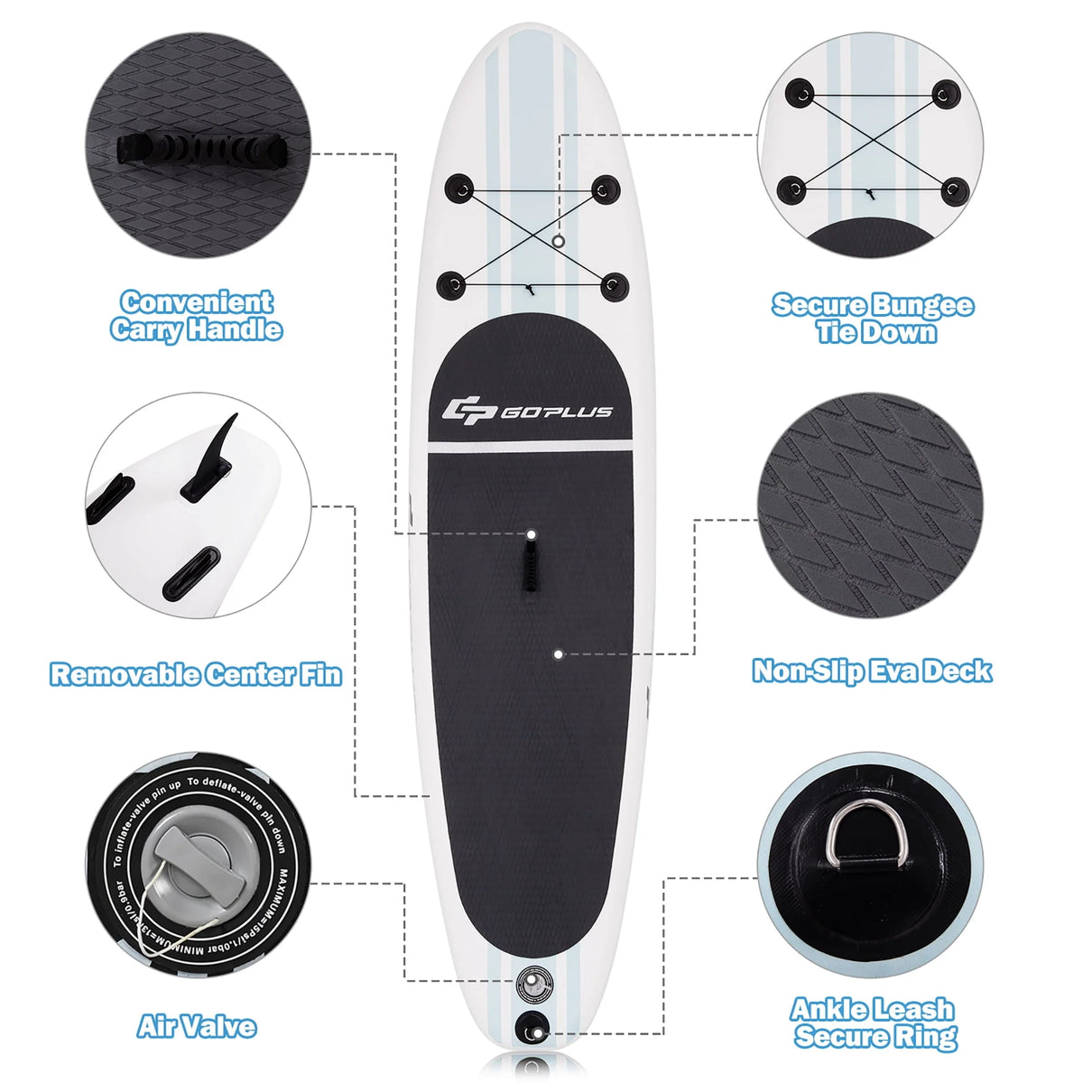 10' Inflatable Stand Up Paddle Board U85802