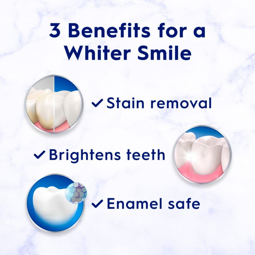 3D White Advanced Teeth Whitening Toothpaste, Radiant Mint, 3.3 oz, Pack of 3 B720916