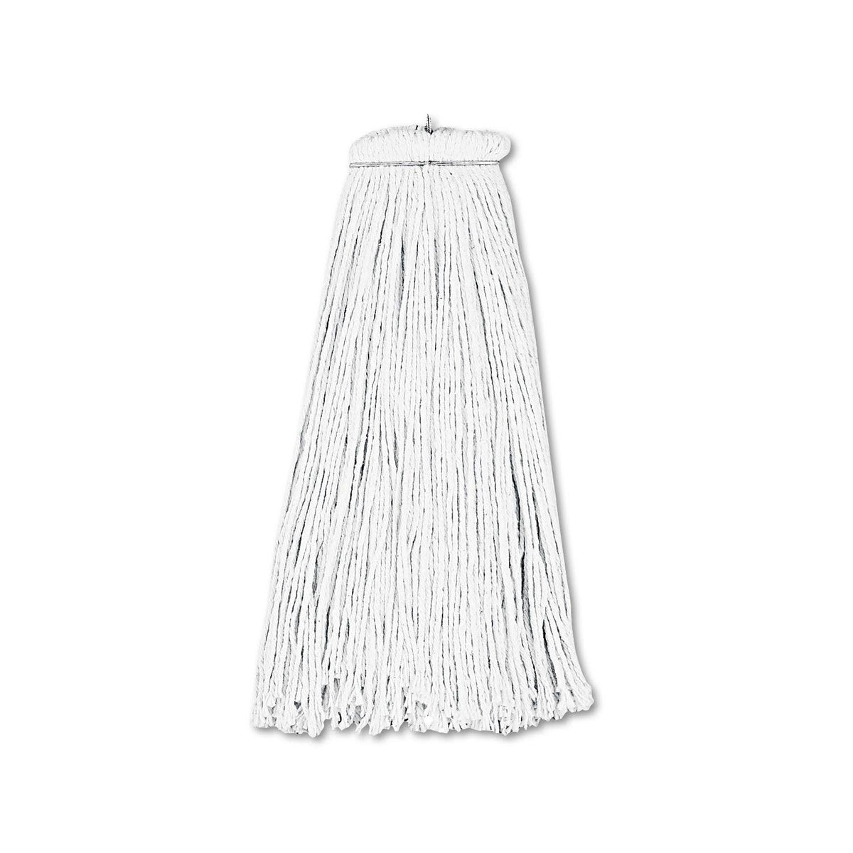 White 16oz Rayon Wet Mop Head, 12/Carton T79039