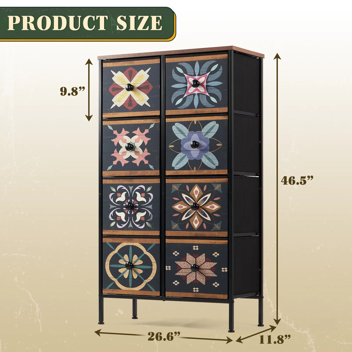 8 Drawer Colorful Dresser Q282997