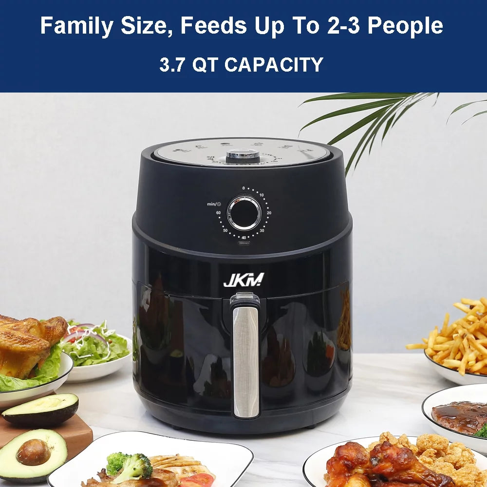 3.7 Quart Mechanical Air Fryer, Black Z440