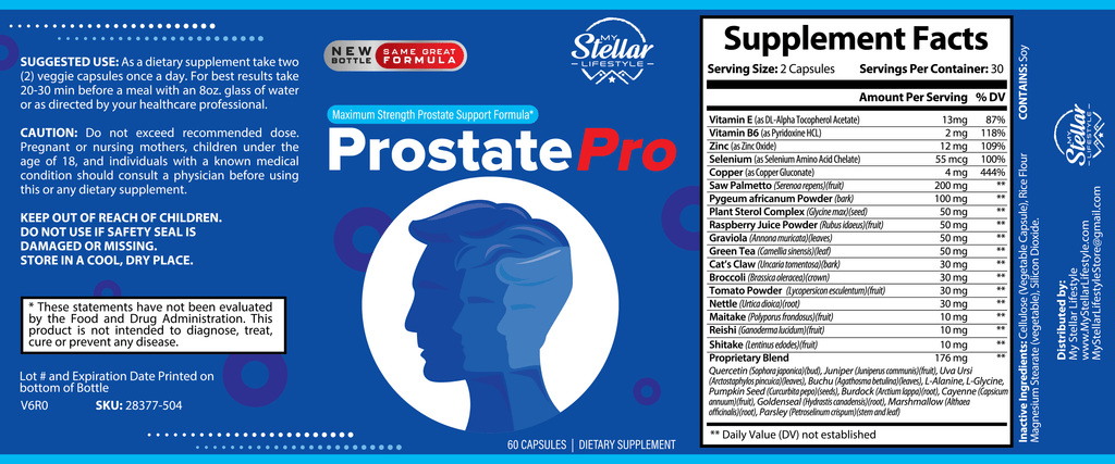 Prostate Support Blend 60 capsules U311457