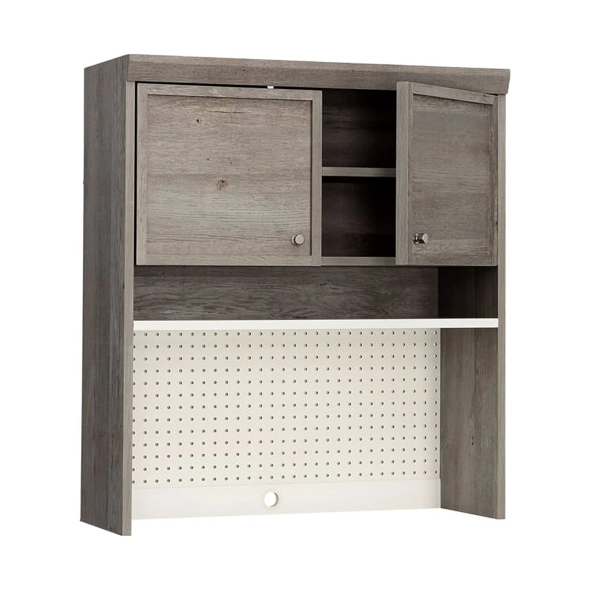 Engineered Wood Storage Hutch in Mystic Oak Finish D139