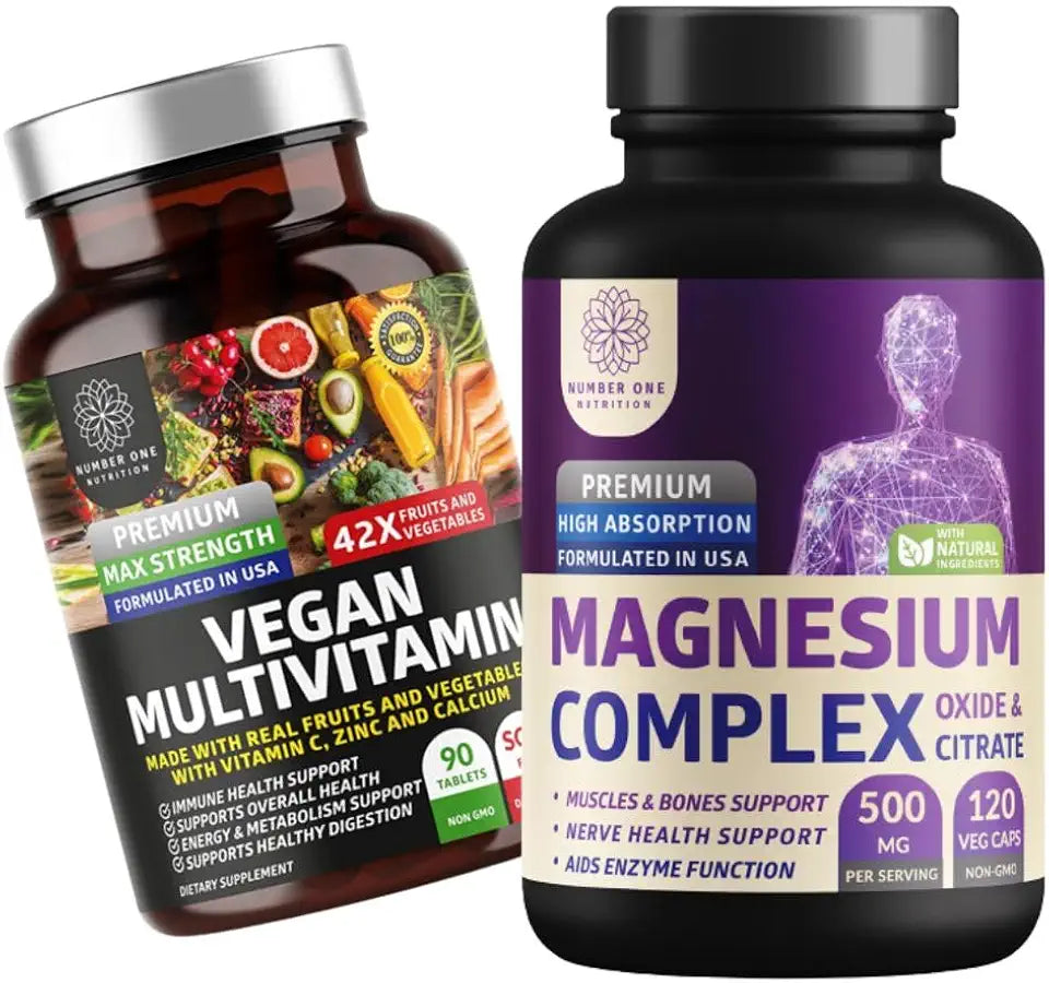 Magnesium Complex 500mg Vegan Multivitamin 2 Pack C562123
