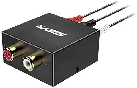 5.1 Audio Console Adapter Stereo RCA to 3 x 1/8 (3.5mm) Jack Bidirectional Conversion Pack of 2 G649374