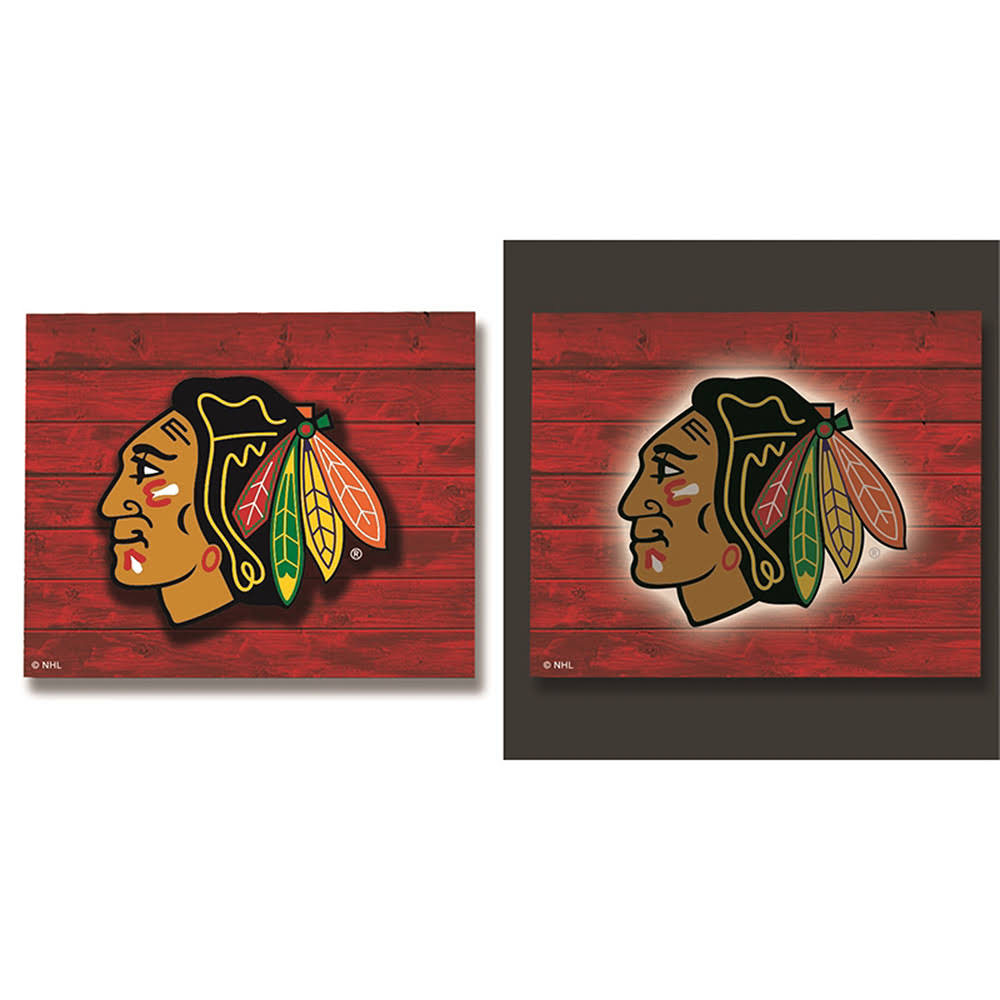 NHL Lit Wall Decor Chicago Blackhawks W5915
