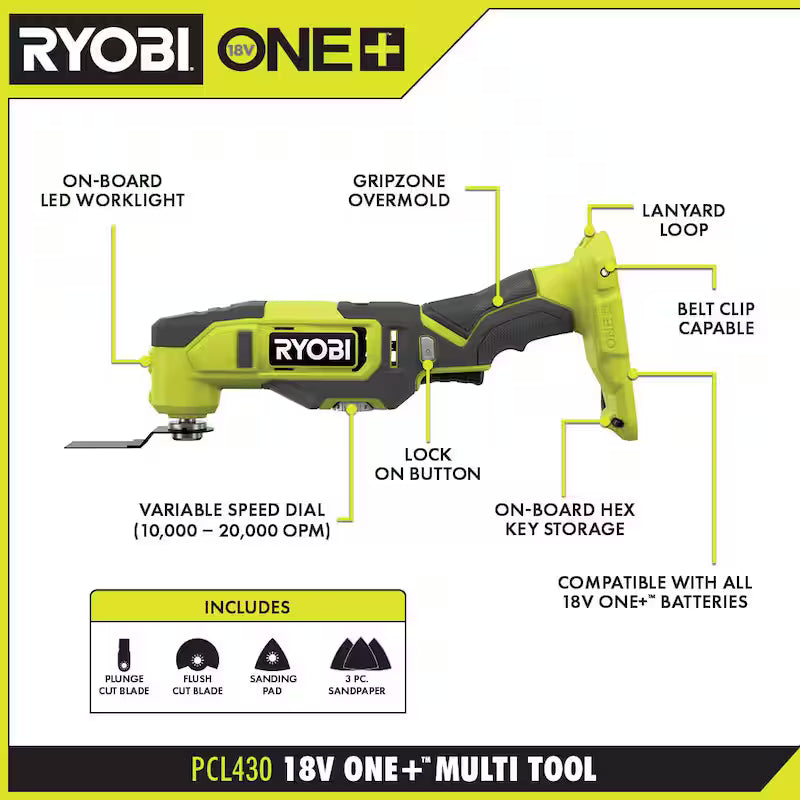 18V Cordless Oscillating Multi-Tool A8041