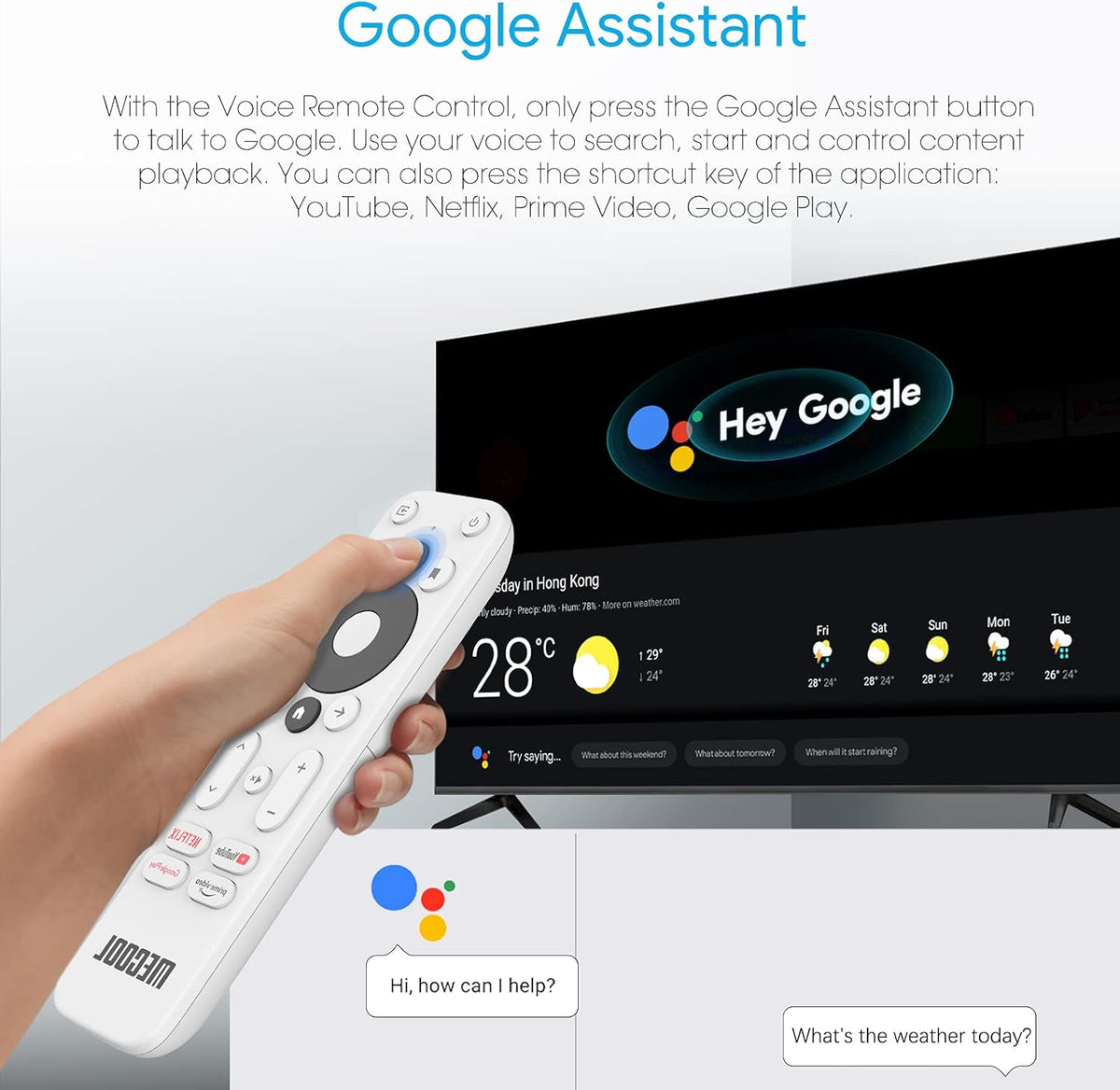 2GB 8GB Android 10.0 TV Box with 4K HDR WiFi F9888