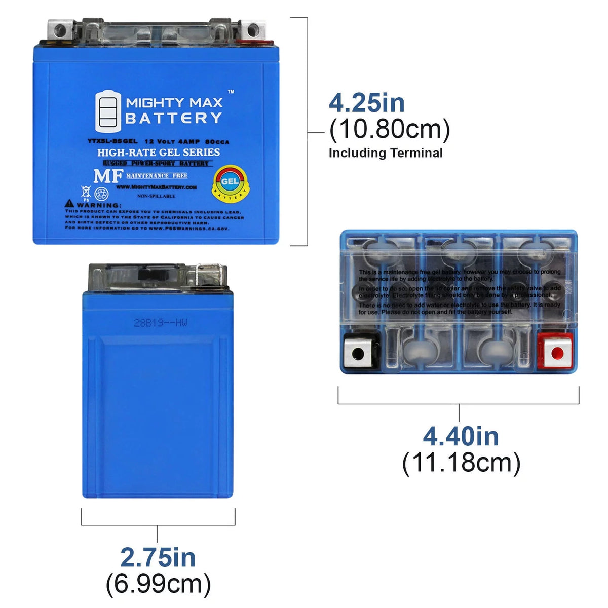 12V GEL Replacement Battery R674120