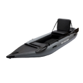 Inflatable Kayak Fishing Boat Set with Seat, Pump, Paddle, Repair Kit, Grey PVC G4122