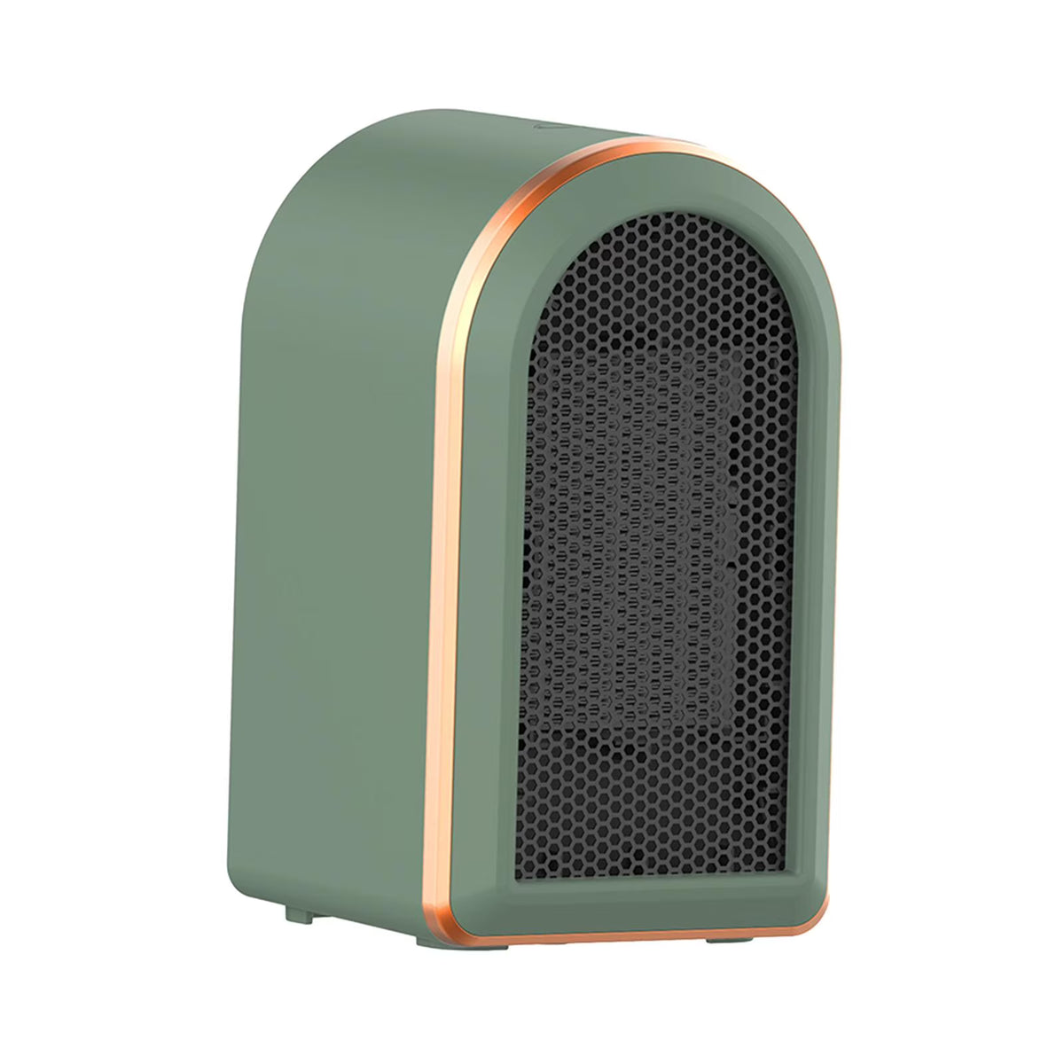 Green Mini Heater Fan with Tip Over Protection H2181