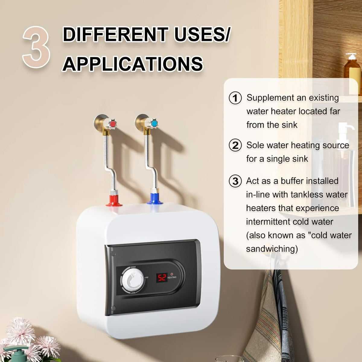4 Gallon 110V 1.5KW Instant Hot Water Heater J4748