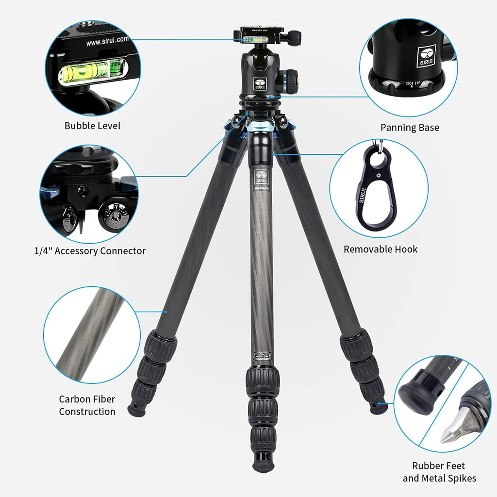 Carbon Fiber Tripod with K20X Head Quick Release Plate E42141