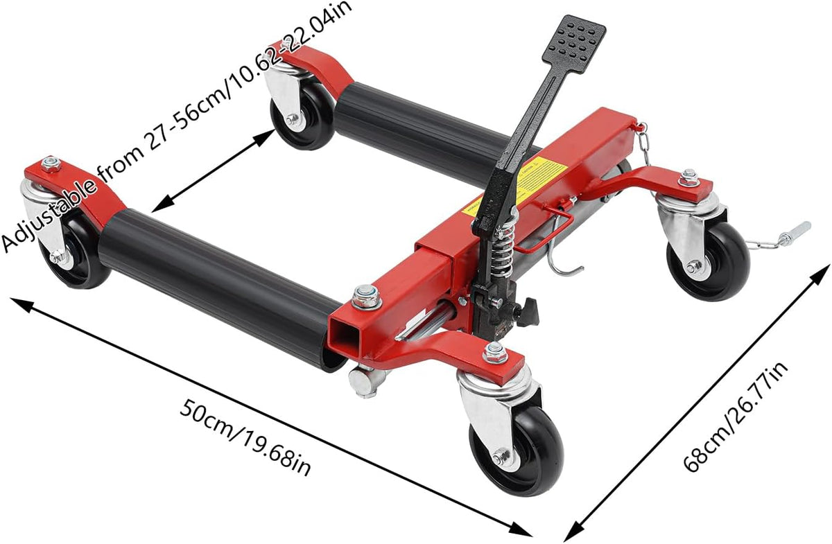 Heavy Duty Wheel Dolly with Ratcheting Foot Pedal U69236
