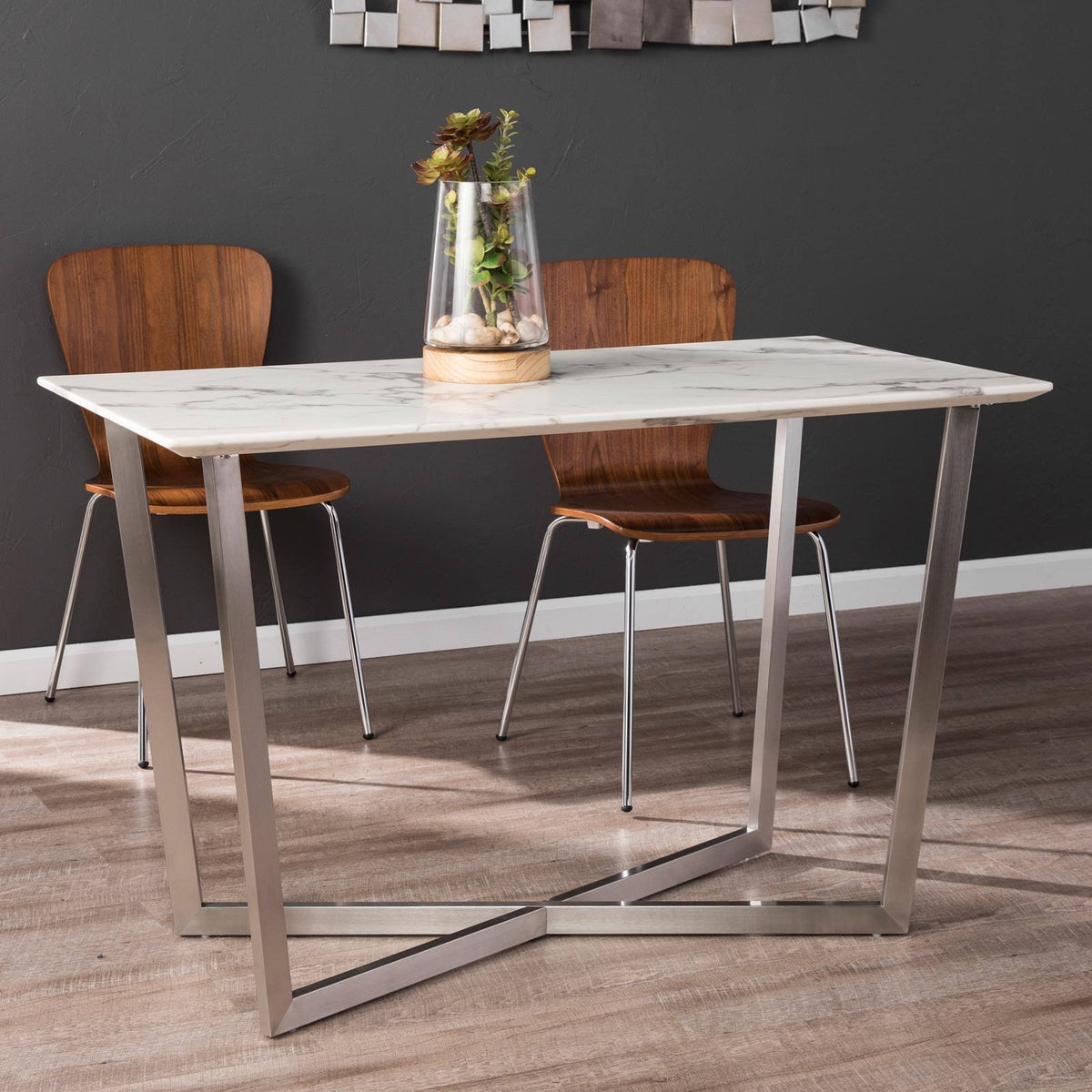 Faux Marble Console Table G356